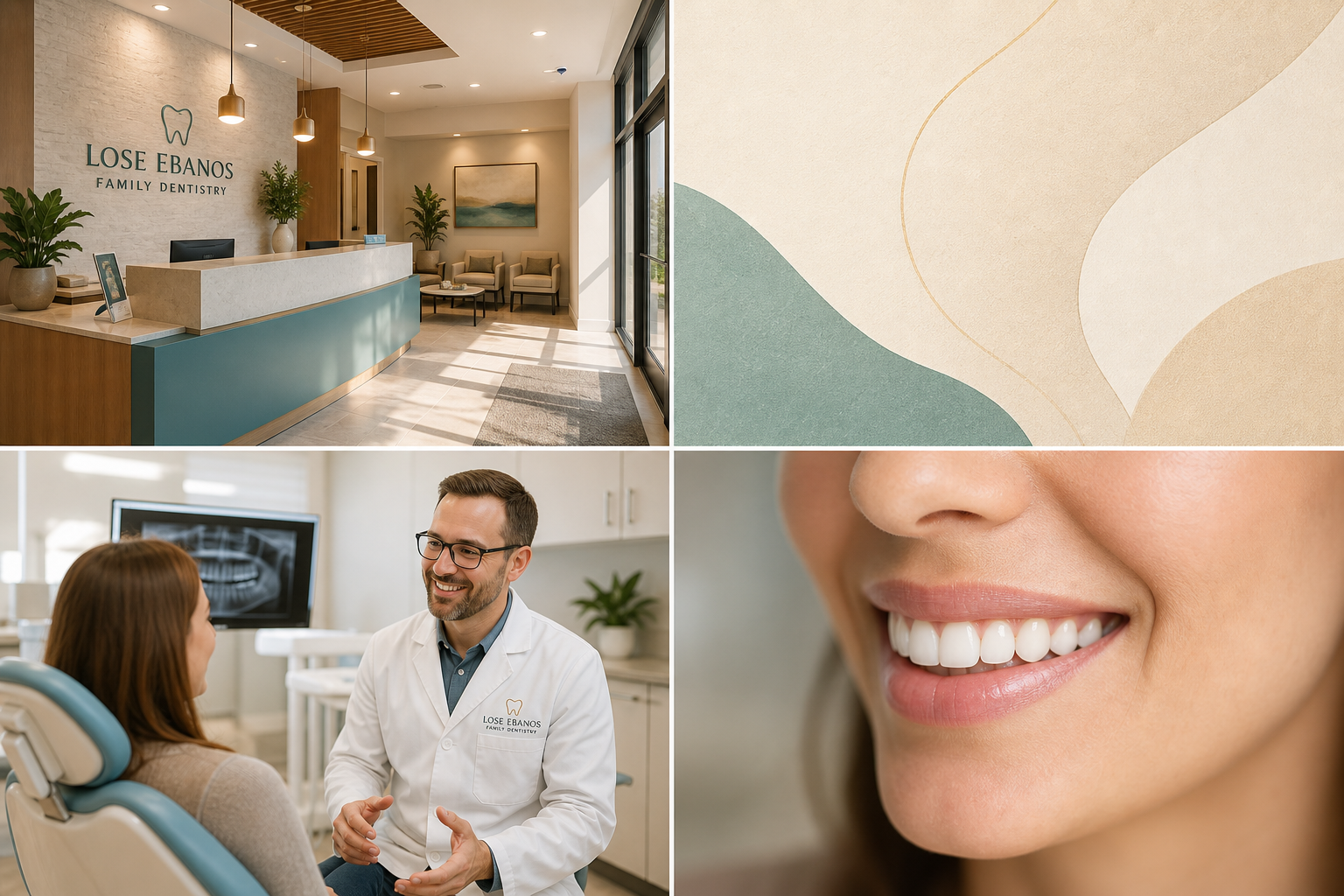 Los Ebanos Family Dentistry brand and office moodboard