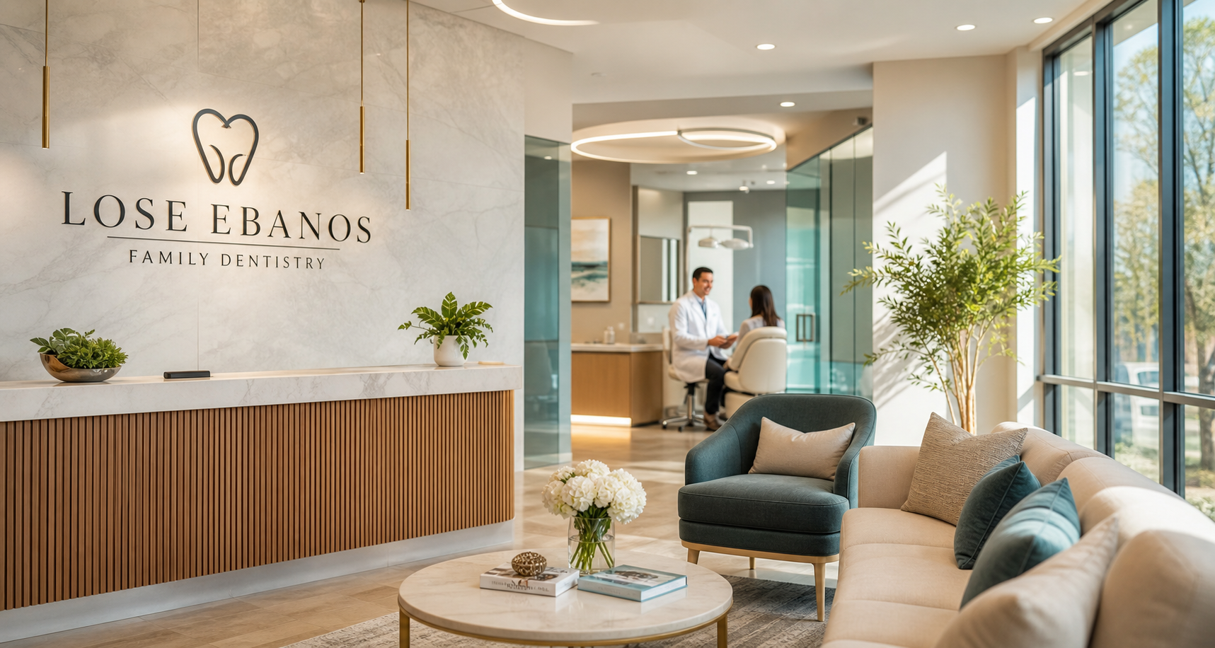 Reception and patient experience at Los Ebanos Family Dentistry